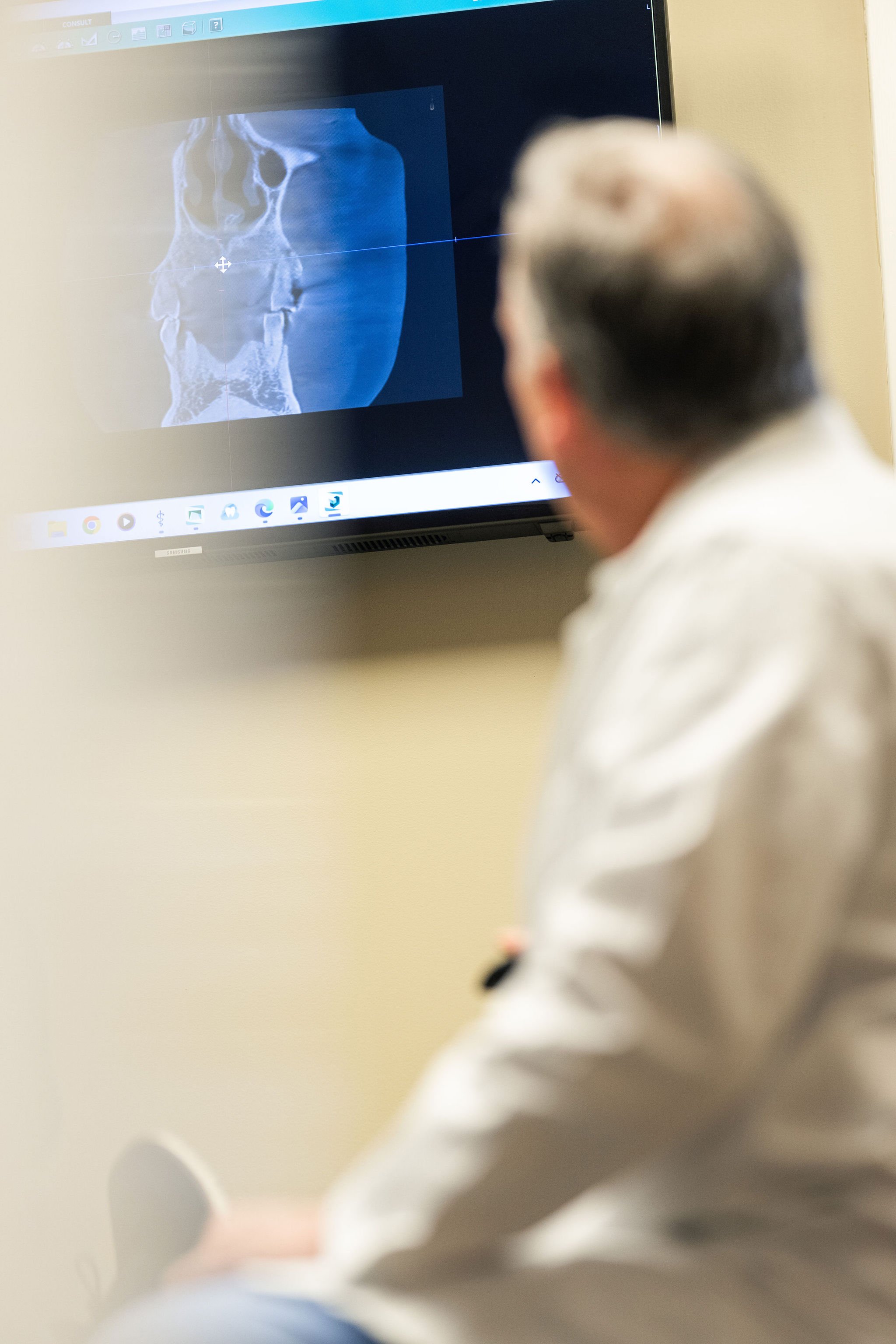 Dr. Haigney explaining wilckodontics procedure | Lake Norman Oral & Facial Surgery, Huntersville, NC