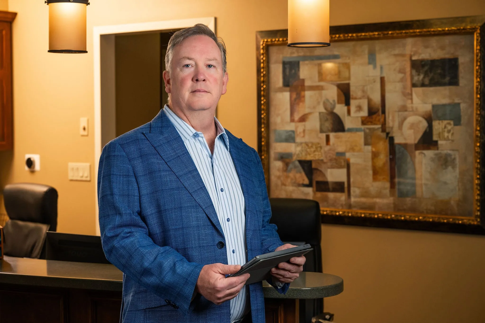 Dr. Haigney explaining dental implants procedure | Lake Norman Oral & Facial Surgery, Huntersville, NC